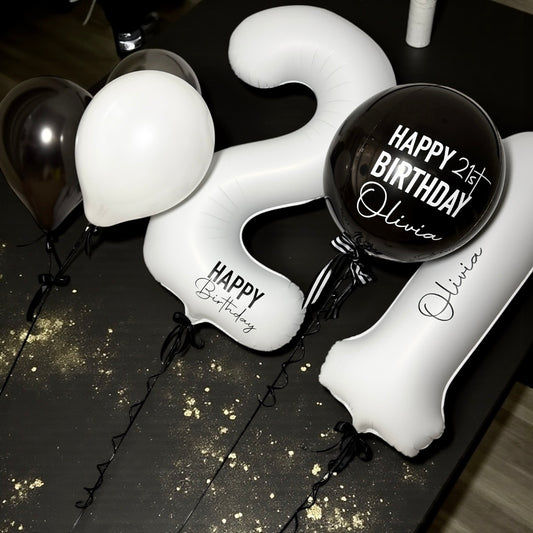 HELIUM DOUBLE DIGITS, ORBZ & LATEX BALLOON SET