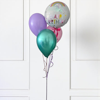 PERSONALISED NUMBER STACK WITH MATCHING HELIUM BALLOONS