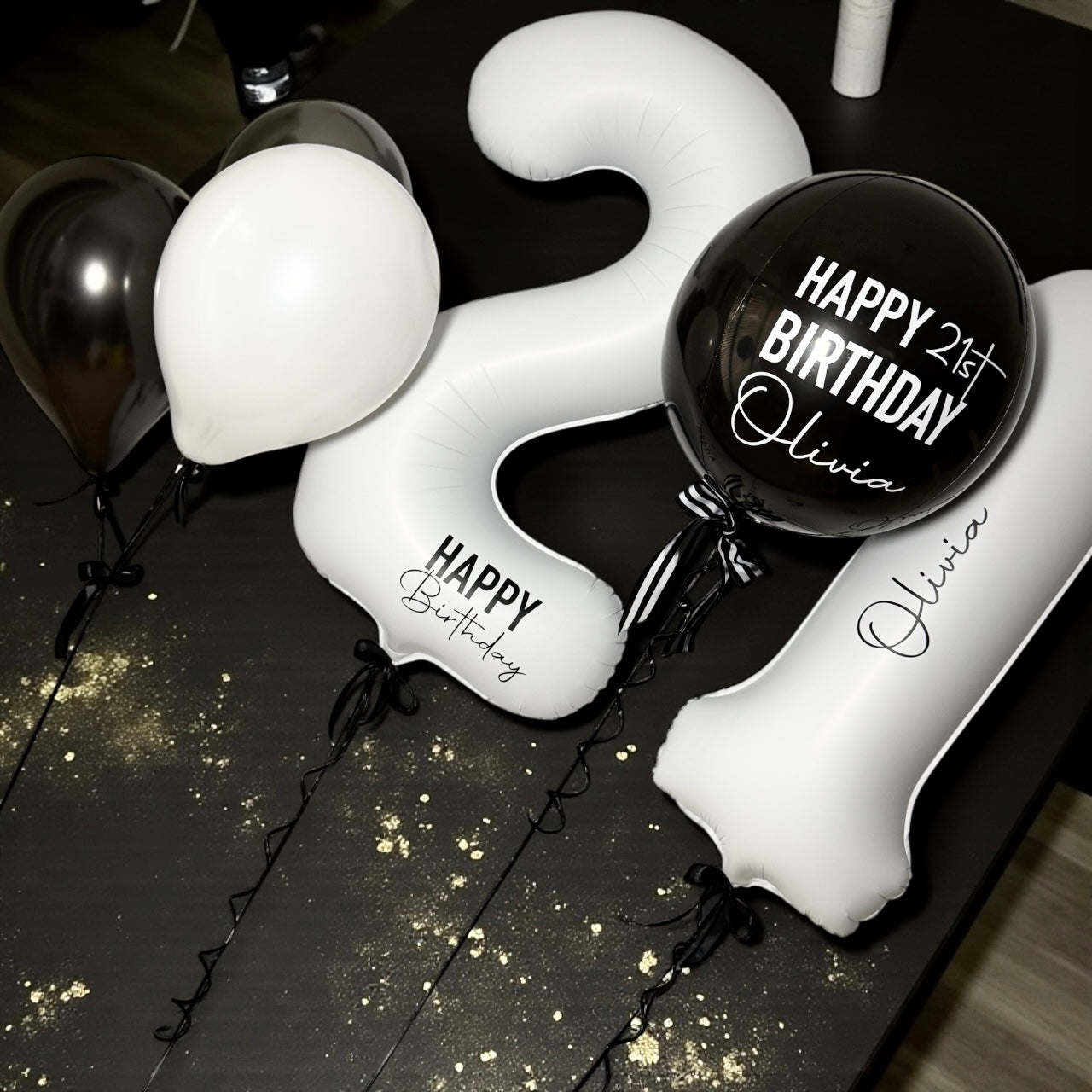 HELIUM DOUBLE DIGITS, ORBZ & LATEX BALLOON SET